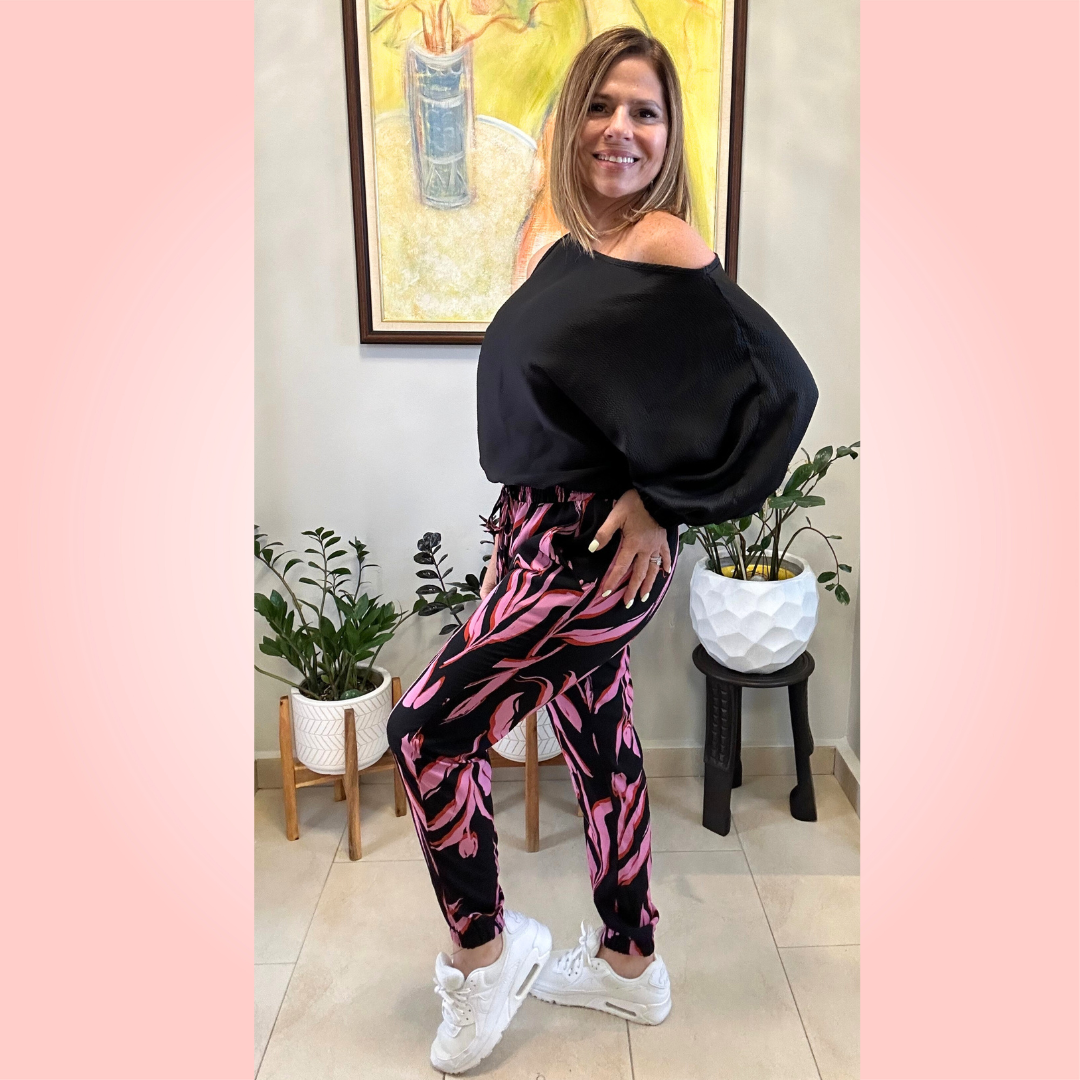 Tulip Print Jogger