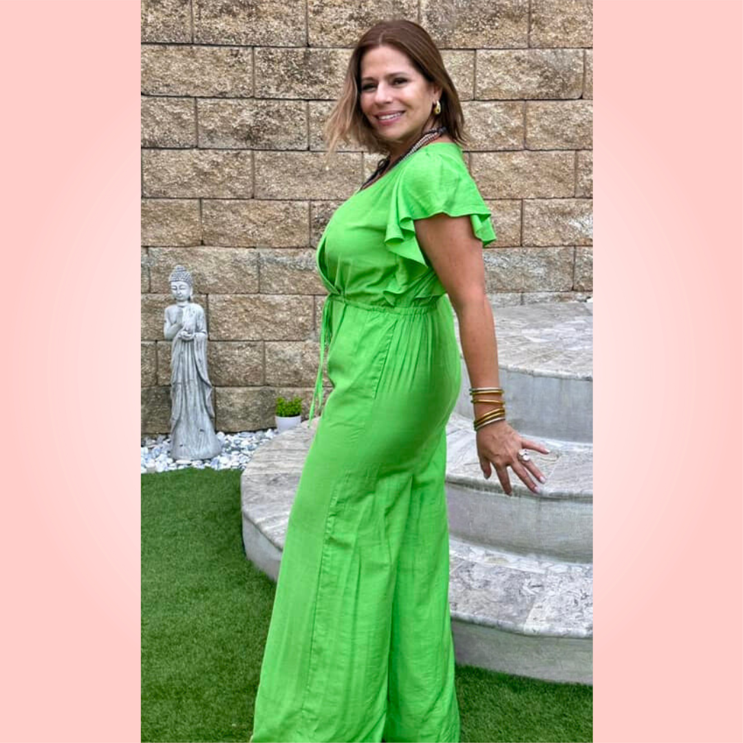 Ruffle Sleeve Jumpsuit