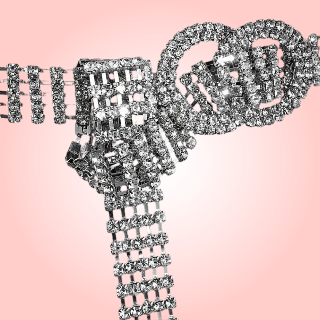 Rhinestone Waist Chain Belt