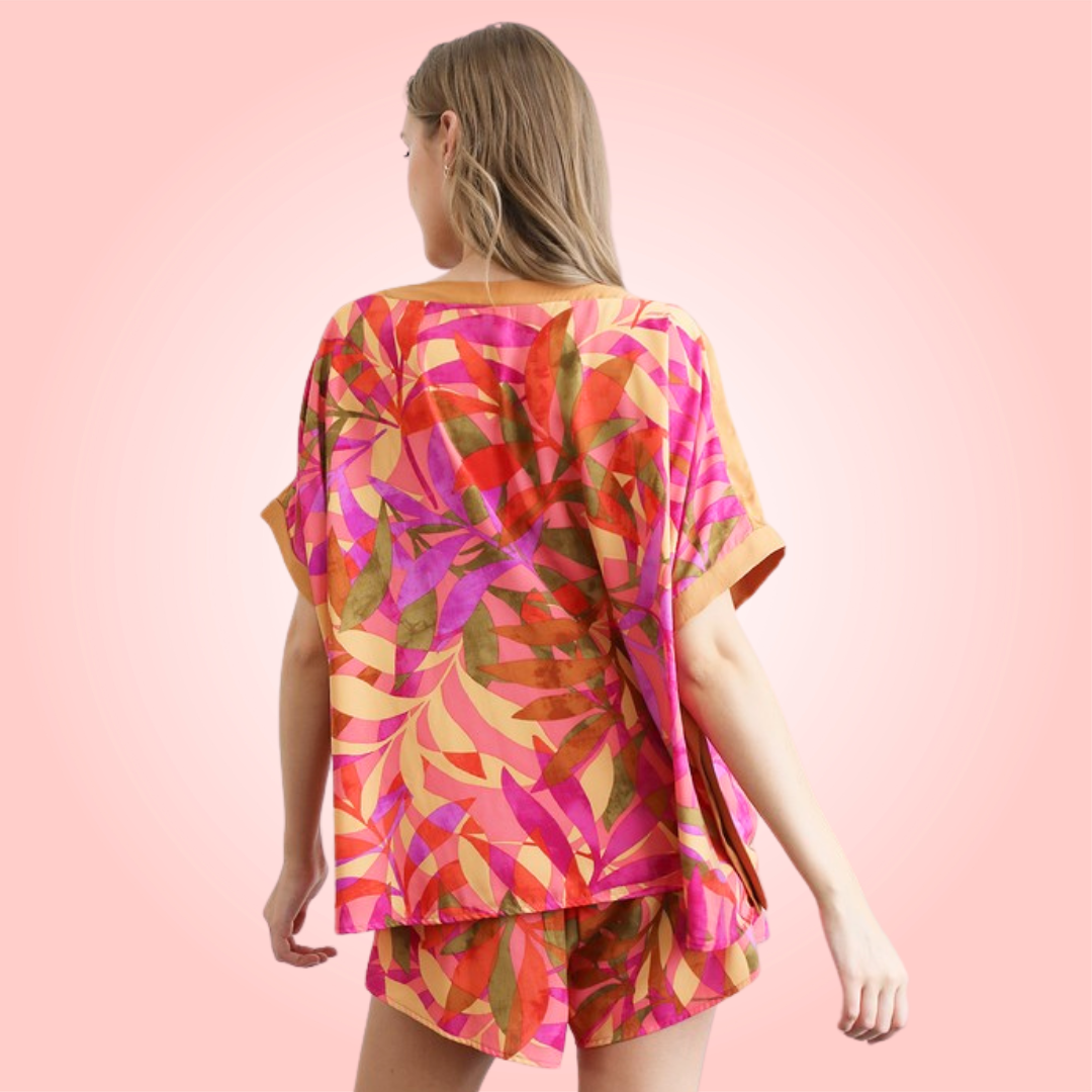 Tropical Caftan Top