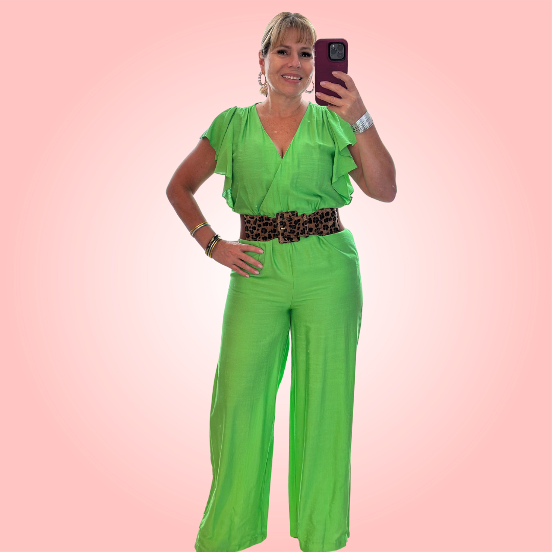 Ruffle Sleeve Jumpsuit