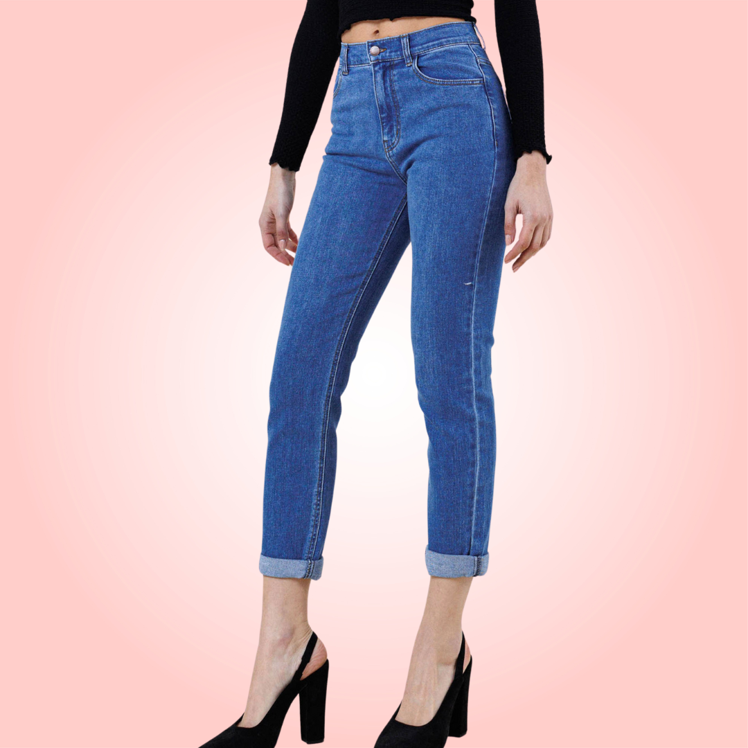 High Waisted Classic Boyfriend Jeans