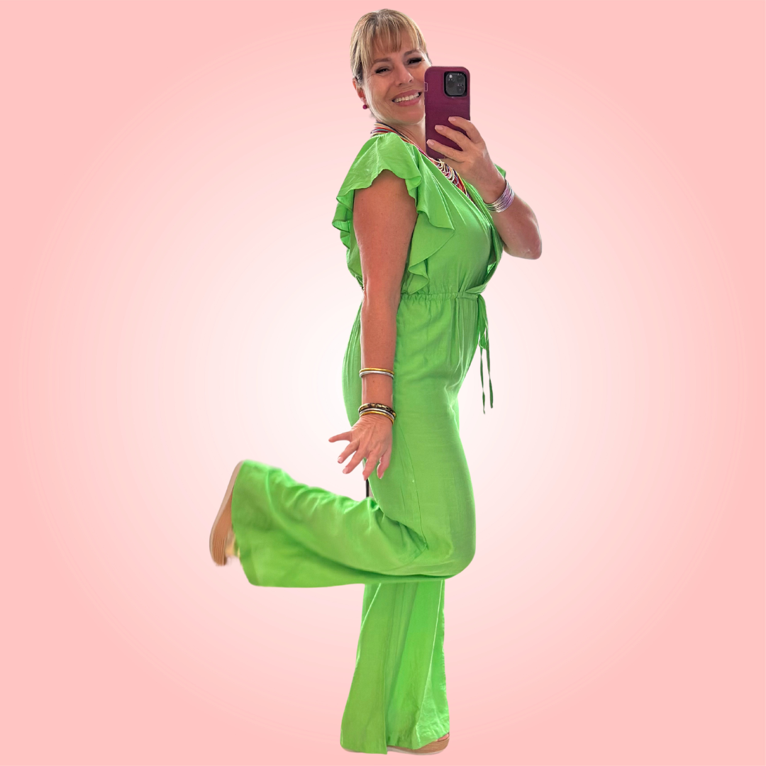 Ruffle Sleeve Jumpsuit