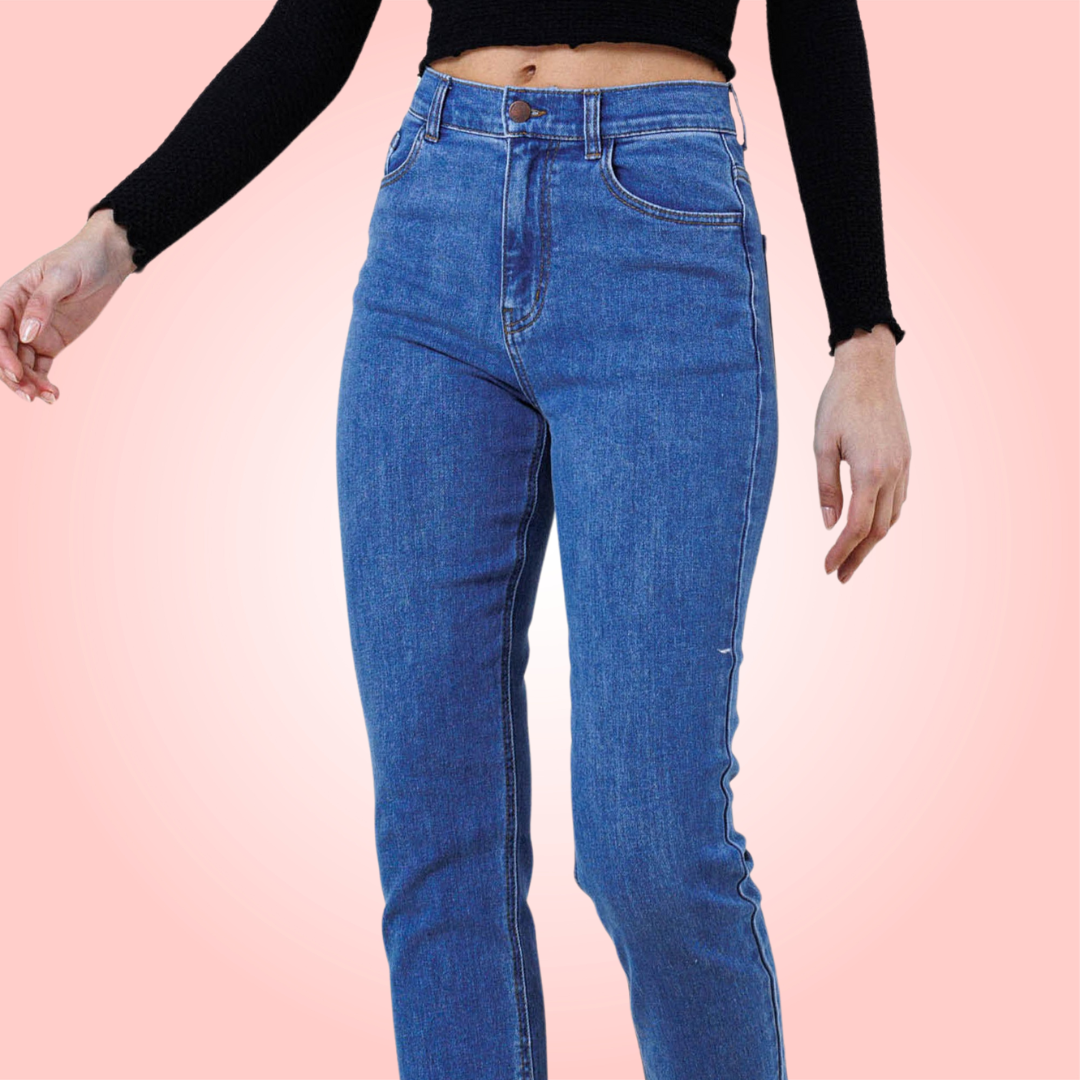 High Waisted Classic Boyfriend Jeans