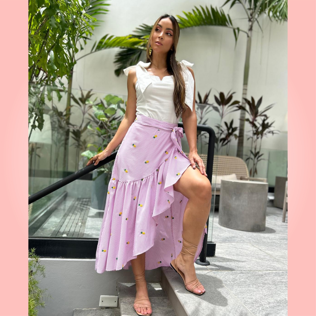 Pastel Pink Long Skirt