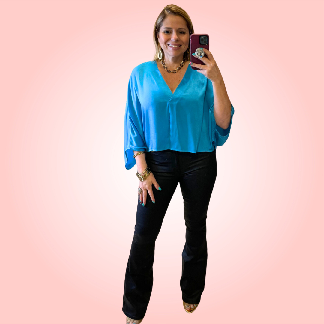 Vibrant M.i.U. Leather Flare Jeans