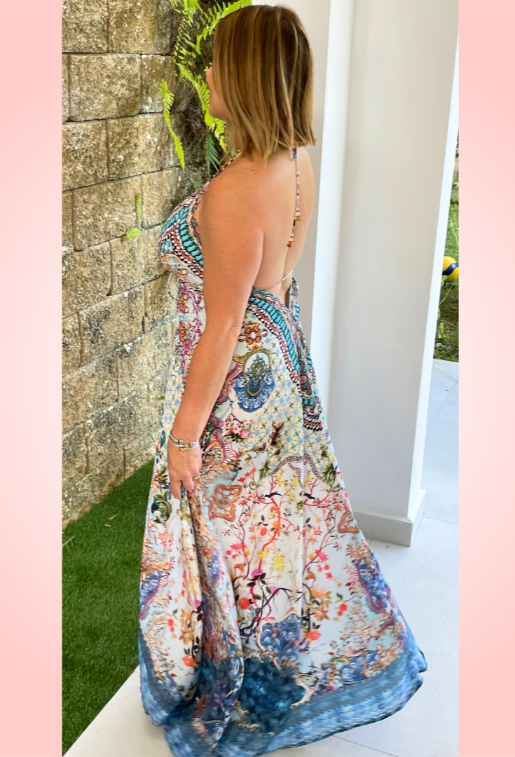 Lea Digital Print Maxi Dress
