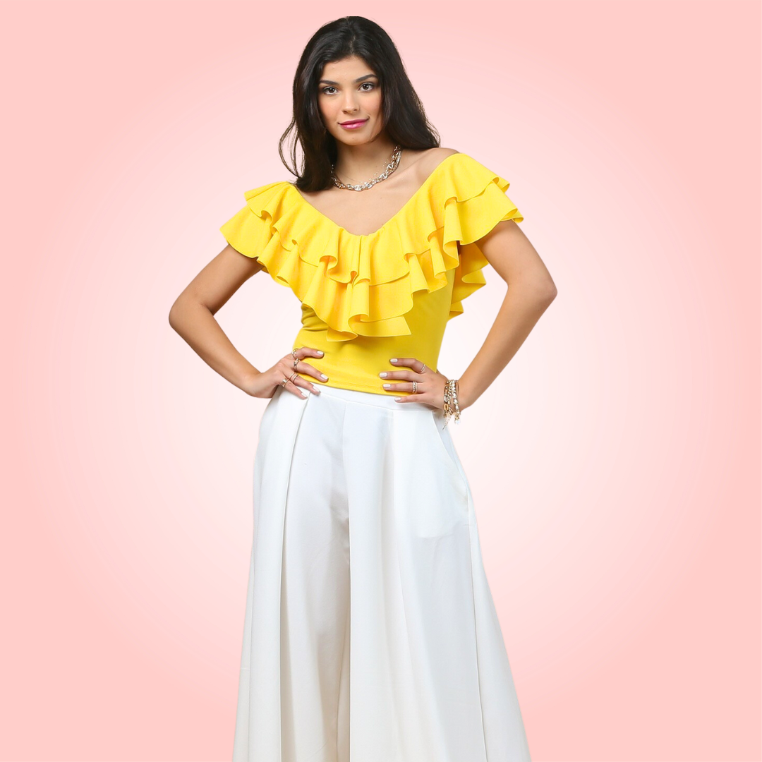Ruffled Crop Top