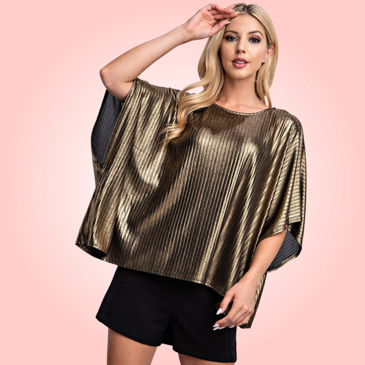 Metallic Gold Lurex Top