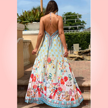 Charlotte Digital Print Maxi Dress