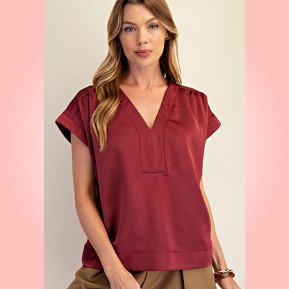 Burgundy Top