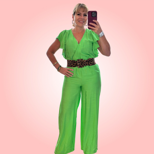 Ruffle Sleeve Jumpsuit