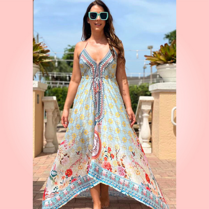 Charlotte Digital Print Maxi Dress