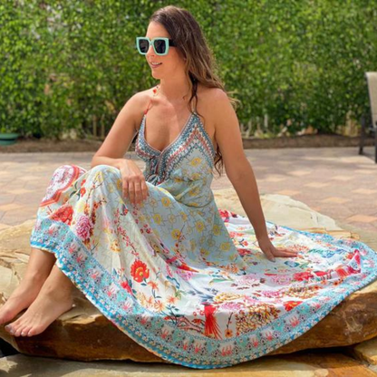 Charlotte Digital Print Maxi Dress