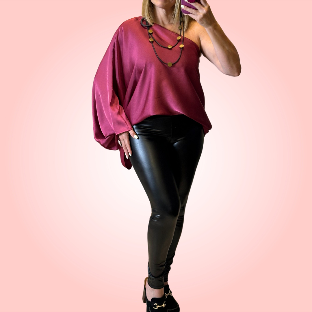 Black Faux Leather Leggings