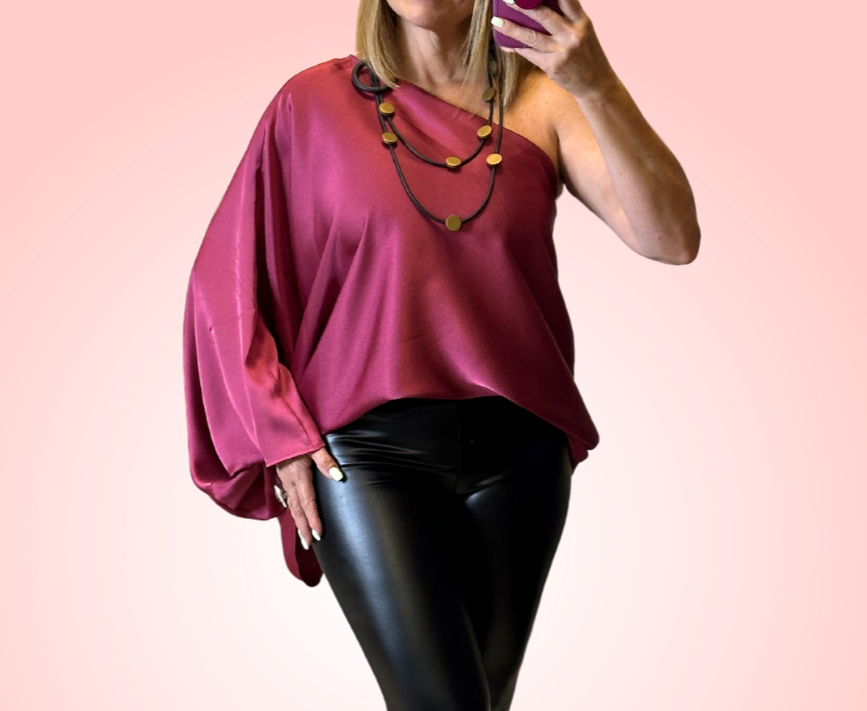 Metallic Wine Top