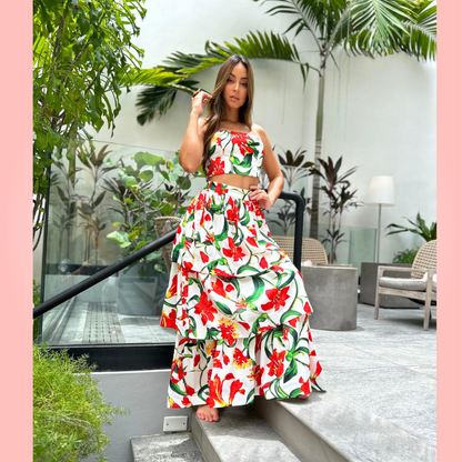 Maxi Skirt and Top Set
