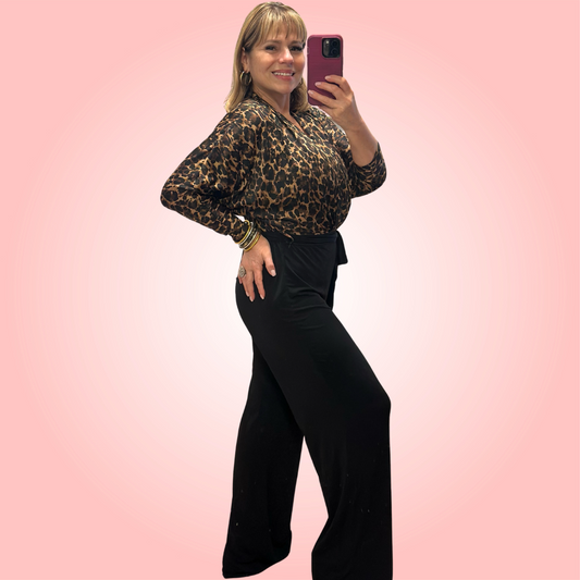 Animal Print Jumpsuit