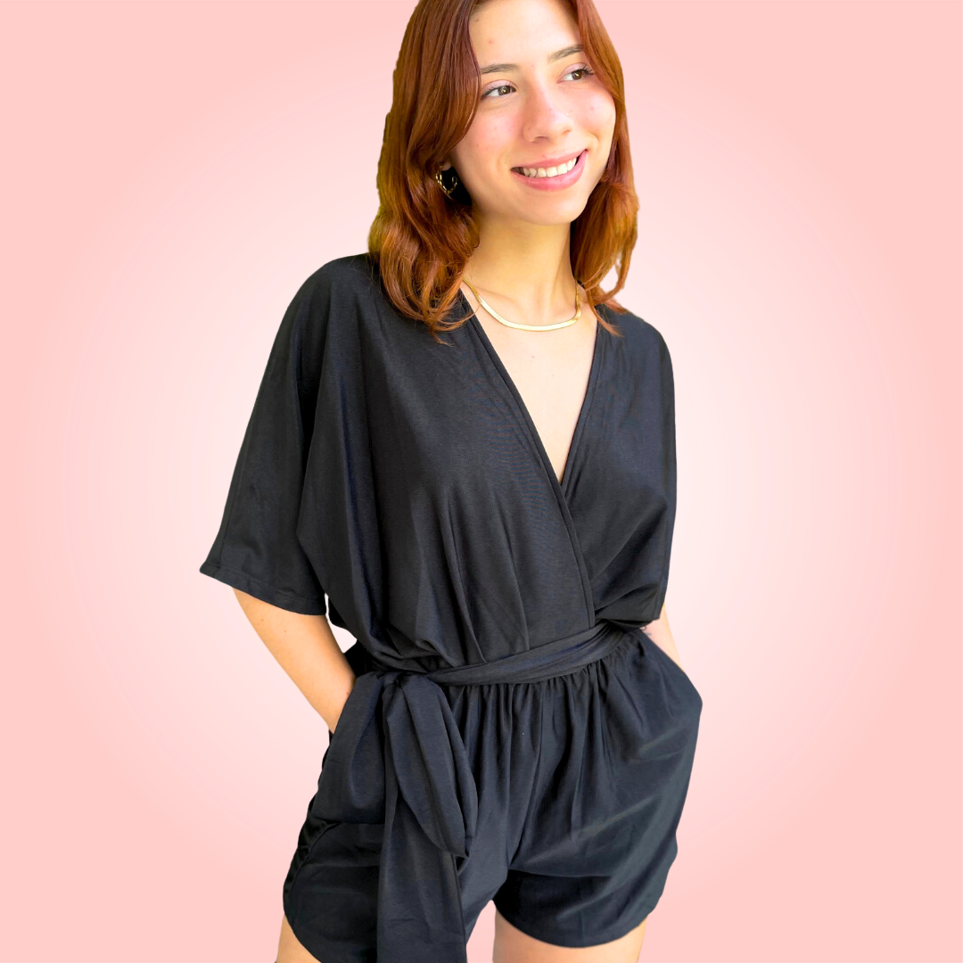 Black Fashion Romper