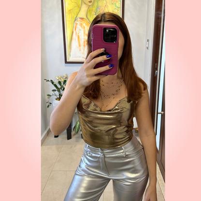 Metallic Gold Top