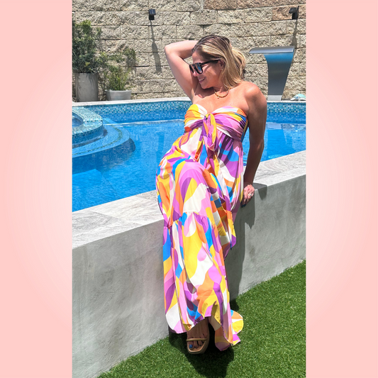 Yellow Orchid Maxi Dress