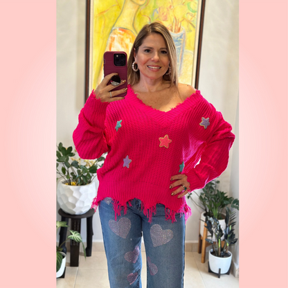Star Patch Sweater