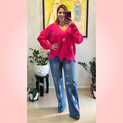 Star Patch Sweater