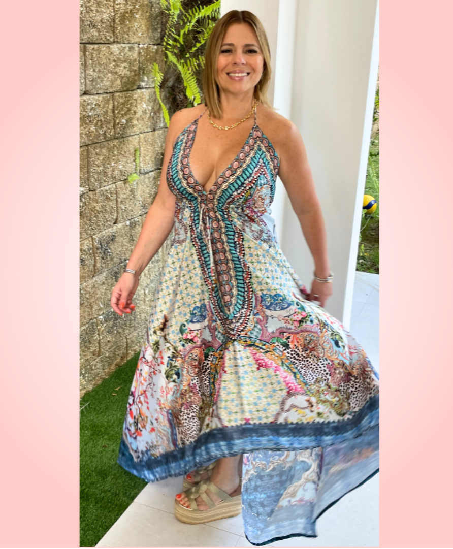 Lea Digital Print Maxi Dress