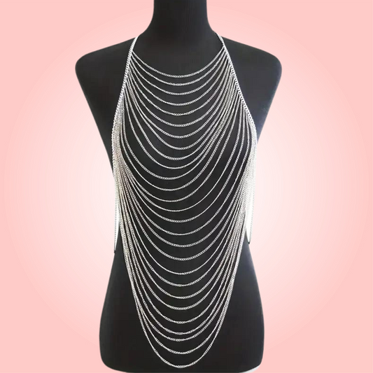 Long Body Silver Chain